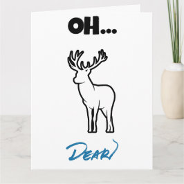 Cartão Oh, Caro Engraçado Belo Aniversário