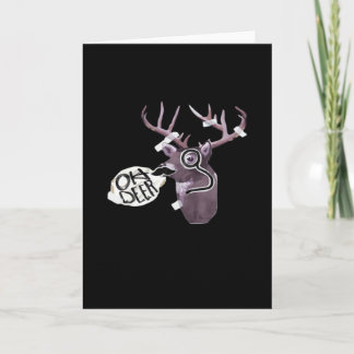 Cartão Oh Deer Assinatura de Design Criativo
