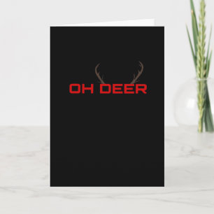 Cartão Oh Deer Estética Minimalista Vibração