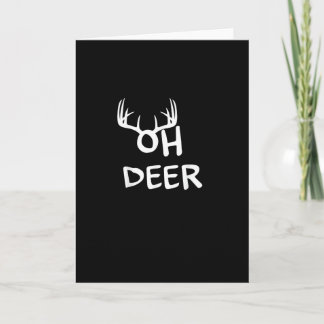 Cartão Oh Deer Hunter Rustic Outdoor Design