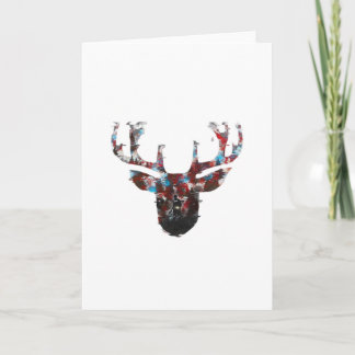 Cartão Oh Deer Minimal Style Folded Greeting Card