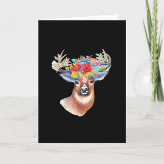 Cartão Oh Deer Modern Artistic Style Folded Greeting Card