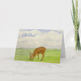 Cartão Oh Deer! Muito em breve
