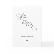 Oh Feliz Dia Coração Embelezado Casamento