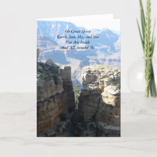 Cartão Oh grande espírito Notecard