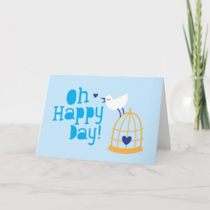 Cartão Oh Happy Day card and products with cute tweeting