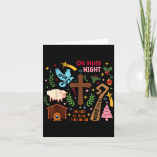 Cartão Oh Noite Santa Jesus É A Razão Cristão Cristo