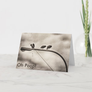 Cartão Oh Poop... belated birthday card
