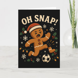 Cartão Oh Snap Homem de Biscoito de Natal Futebol _1