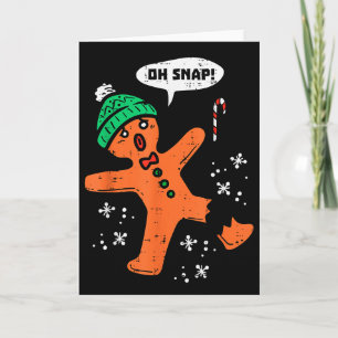 Cartão Oh Snap Homemem Biscoito de Natal Natal Men W