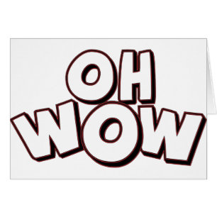 Cartão Oh wow