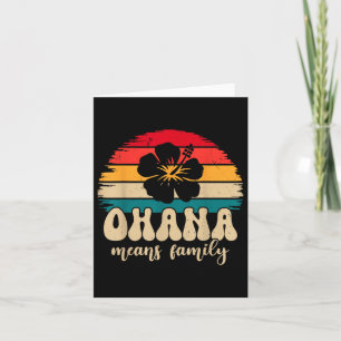 Cartão Ohana significa Férias de Verão da Família Havaí