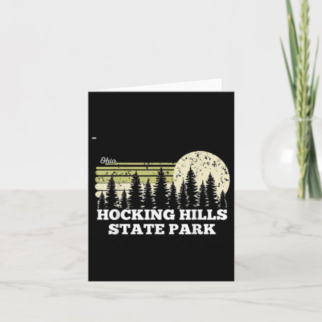 Cartão Ohio Hocking Colinas State Park Trees Nature (Frente)