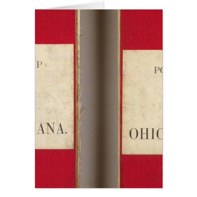 Cartão Ohio, Indiana, Cinncinnati (Frente)