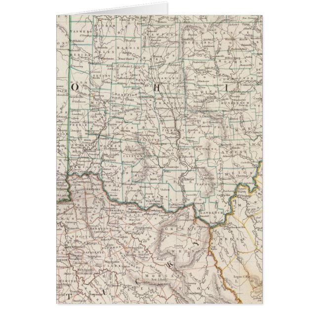 Cartão Ohio, Kentucky, Virgínia (Frente)