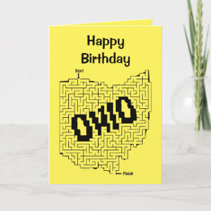 Cartão Ohio Maze Quebra-cabeça