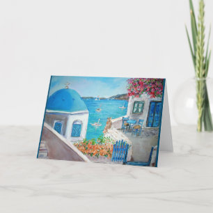 Cartão Oia, Santorini Greeting Card