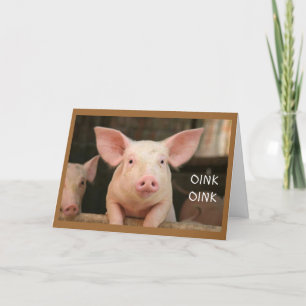 CARTÃO OINK OINK=SINTO FALTA DE VOCÊ NA LÍNGUA PIG