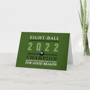 Cartão Oito campeão de esferas