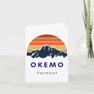 Cartão Okemo Vermont Skiing Snowboard Hikers Oferece