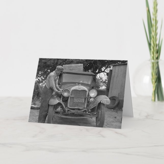 Cartão Oklahoma à Califórnia, 1930 (Frente)