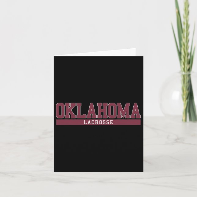 Cartão Oklahoma Lacrosse (Frente)