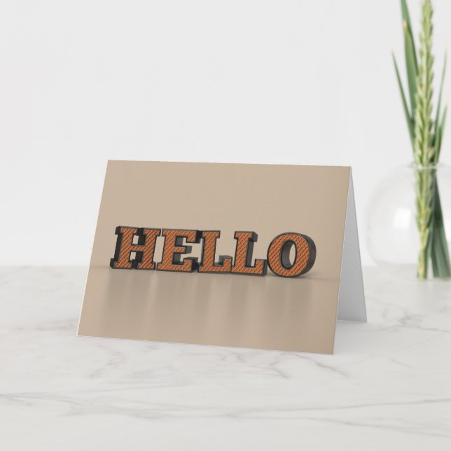 Cartão Olá (Frente)