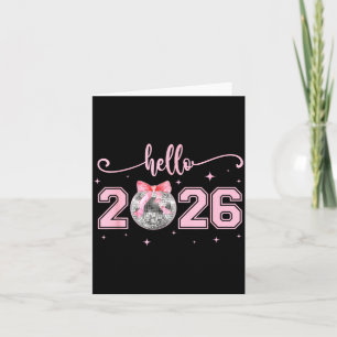 Cartão Olá 2026 Lindo Arco Nk 2026 Festa de Ano Novo