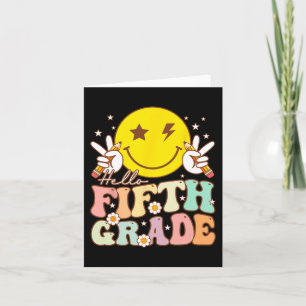Cartão Olá 5º ano Hippie sorria 5