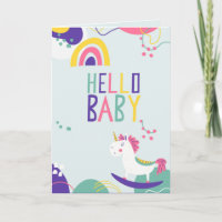 Olá, Baby Greeting Card