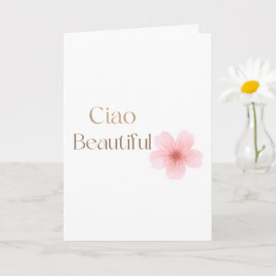 Cartão Olá Bela, Presente Floral Elegante