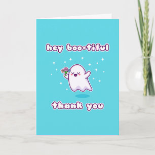 Cartão Olá, Boo, Obrigado, Pun Card.