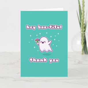 Cartão Olá, Boo, Obrigado, Pun Card.