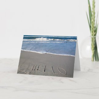 Cartão Olá! da praia