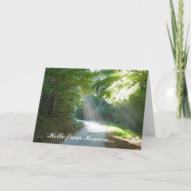 Cartão Olá do céu... (Frente)