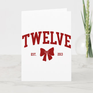 Cartão Olá Doze Est 2013 Coquete Laço Feliz 12º Aniv