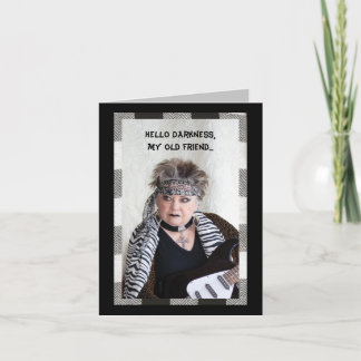 Cartão Olá, Escuridão, meu velho amigo.