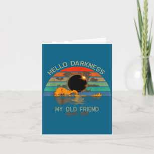 Cartão Olá Escuridão Velho Amigo Design Total