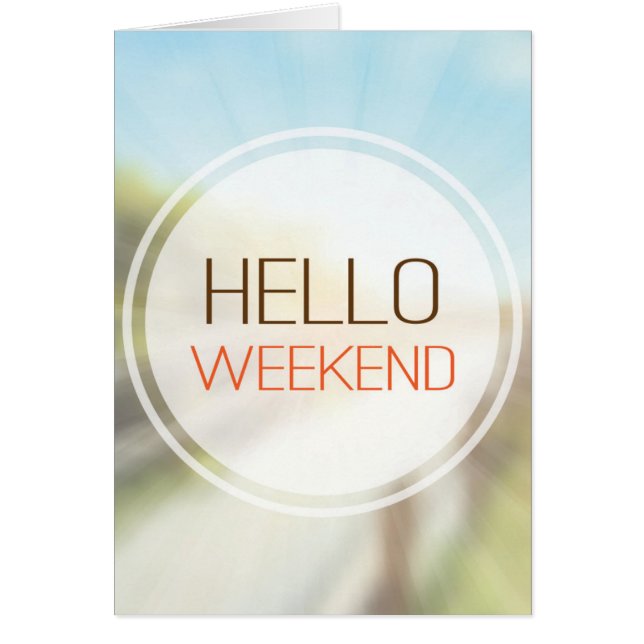 Cartão Olá! fim de semana 2 (Frente)