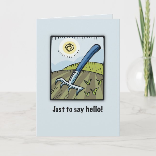 Cartão Olá Gardener (Frente)