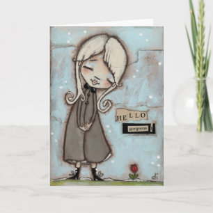 Cartão Olá, linda! - DENTRO VAZIO