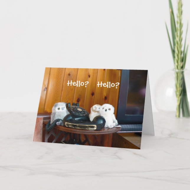 Cartão Olá? Olá? (Frente)