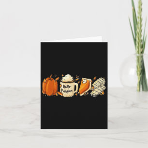 Cartão Olá Pumpkin Pumpkin Tarte Tee Para Mulheres Que