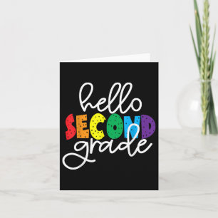 Cartão Olá Segundo Grau Primeiro Dia do Segundo Grau