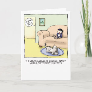 Cartão Old Dog Humorous Birthday Card