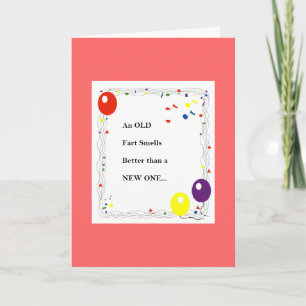 Cartão Old Fart Birthday Card