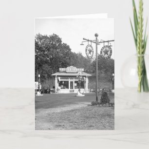 Cartão Old gas station, 1925