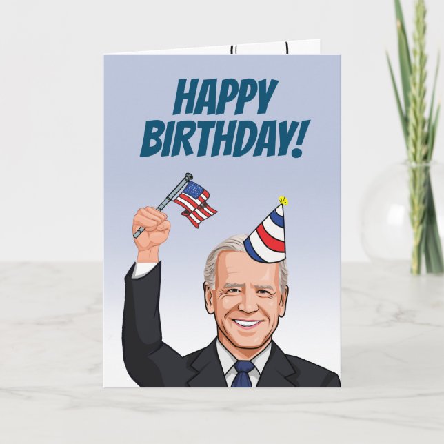 Cartão Old Joe Biden Birthday (Frente)