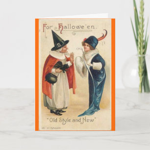 Cartão Old Style & New Halloween Wishes