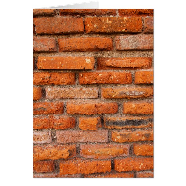 Cartão Old Terracotta Brick (Frente)